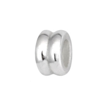 silver bead jewelry spacers