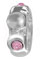 wholesale Silver with pink CZs bead spacer for Pandora silver jewelry and Murano jewellery