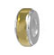 wholesale Two-tone sterling silver bead stopper with rubber in hole for Pandora silver jewelry and Murano jewellery