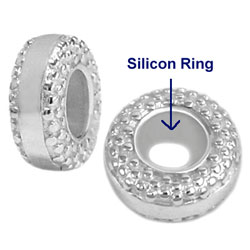 silver stoppers for Italian modular jewelry