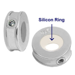 sterling silver bead stoppers for 3 mm chains