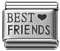 wholesale Word Best Friends laser charm and wholesale silver jewelry