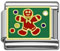 wholesale Red gingerbread man Italian charm and wholesale silver jewelry