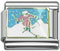 wholesale Skier Italian charm and wholesale silver jewelry