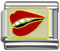 wholesale Lady's lips Italian charm and wholesale silver jewelry