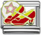 wholesale Red shoes with pink star charm and wholesale silver jewelry