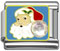 wholesale Santa Claus with AB color rhinestone charm and wholesale silver jewelry