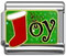 wholesale Word Joy with Christmas stocking charm and wholesale silver jewelry