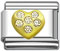 wholesale Heart with clear rhinestones Italian charms and wholesale silver jewelry