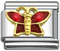 wholesale Red butterfly with rhinestones and wholesale silver jewelry