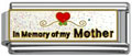 wholesale Word In Memory of Mother double link charm and wholesale silver jewelry