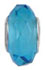 wholesale March birthstone bead with sterling silver caps compatible with Pandora beads and bracelets
