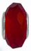 wholesale July birthstone bead with sterling silver caps compatible with Pandora beads and bracelets