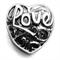 wholesale Word LOVE on 925 sterling silver heart bead compatible with Pandora beads and bracelets