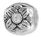 wholesale Relief flower silver bead with cz bead compatible with Pandora beads and bracelets