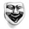 wholesale Mask shape sterling silver bead compatible with Pandora beads and bracelets