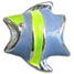 wholesale Epoxy painted fish sterling silver bead compatible with Pandora beads and bracelets