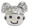 wholesale Girl's face sterling silver bead compatible with Pandora beads and bracelets