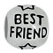 Best friend 925 sterling silver bead charms