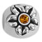 silver flower bead for European modular bracelets