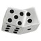 Lucky 7 dice sterling silver bead for personalized jewelry