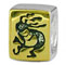 Kokopeli silver bead