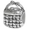 picnic basket 925 sterling silver bead jewelry