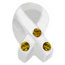 yellow ribbon silver bead jewelry