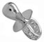 925 sterling silver baby pacifier bead jewelry