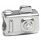 camera silver bead jewelry