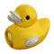 gold plated duck for European modular bracelets