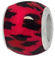 wholesale Red epoxy leopard skin design on 925 sterling silver bead compatible with Pandora silver jewelry