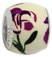 wholesale Epoxy painting flowers on 925 sterling silver bead compatible with Pandora silver jewelry