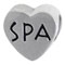 Word SPA on 925 sterling silver bead charm bracelets
