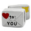Love letter 925 sterling silver bead for European charm bracelets