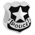 police badge silver charms