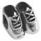 Running shoes sterling silver beads