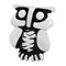 owl 925 sterling silver bead jewelry