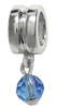 wholesale Sterling silver bead with June dangle birthstone compatible with Pandora beads and bracelets