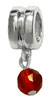 wholesale Sterling silver bead with July dangle birthstone compatible with Pandora beads and bracelets