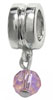 wholesale Sterling silver bead with October dangle birthstone compatible with Pandora beads and bracelets
