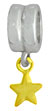 wholesale Sterling silver bead with dangle gold vermeil silver star compatible with Pandora beads and bracelets