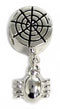 wholesale Sterling silver bead with dangle silver spider compatible with Pandora beads and bracelets