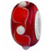red glass bead Murano jewelry