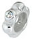 wholesale Silver with clear CZ bead spacer compatible with Pandora beads and bracelets