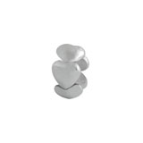 Sterling silver heart charm spacer